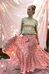 Saffron Skirt - Peach Blossoms