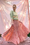 Saffron Skirt - Peach Blossoms