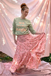 Saffron Skirt - Peach Blossoms