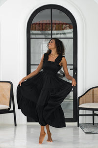 The Frances Dress - Silky Black