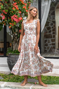 The Ivy Midi Dress - Vintage Blooms