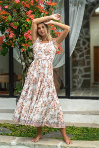 The Ivy Midi Dress - Vintage Blooms