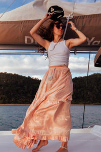 The Jools Skirt - Peach - Renee Loves Frances