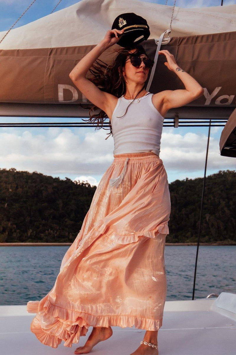 The Jools Skirt - Peach - Renee Loves Frances