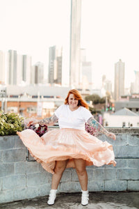 The Jools Skirt - Peach - Renee Loves Frances