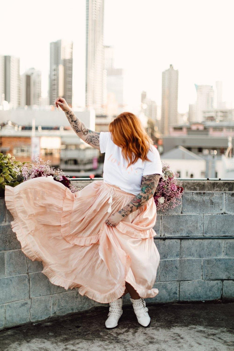 The Jools Skirt - Peach - Renee Loves Frances