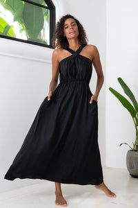 The Lola Dress - Silky Black