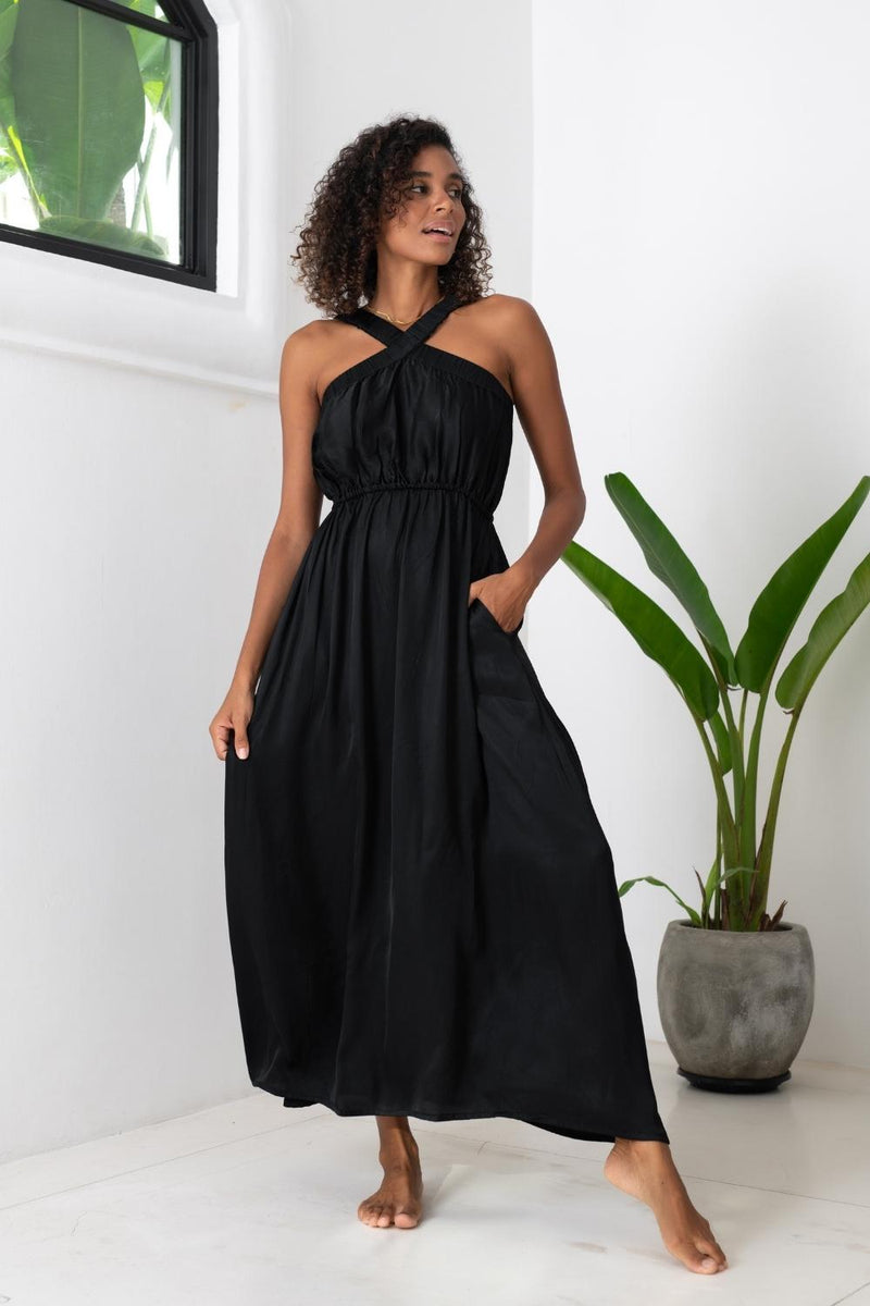 The Lola Dress - Silky Black