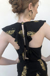 The Kasey Dress - Black and Gold - Renee Loves Frances